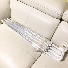 ビニール傘☔️グラスファイバー骨白4本セット