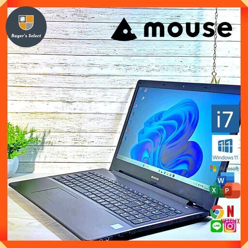 爆速/15型ノートパソコン/i7/16ギガ/SSD/11/オフィス MouseComputer_ー_LB-F572XN-S5