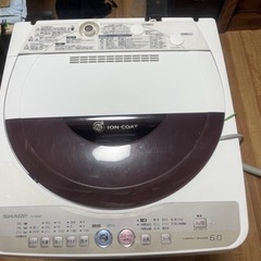 洗濯機¥0  SHARP ES-GE60K