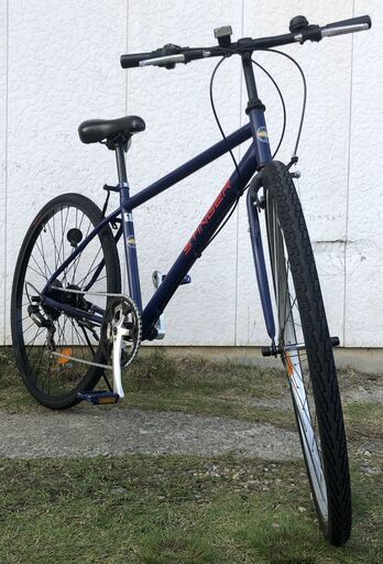 ☆ジモティ割あり☆ クロスバイク オレンジ 鍵付き クリーニング済み