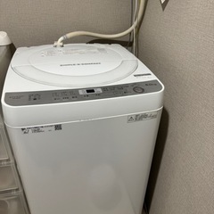 SHARP 全自動洗濯機 ステンレス穴なし槽 ES-GE6B-W