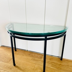 【ネット決済】ガラス　サイドテーブル