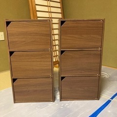 アイリスオーヤマ　木製　カラーボックス　2コ