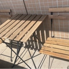 【売約済み】庭用　テーブルセット　IKEA
