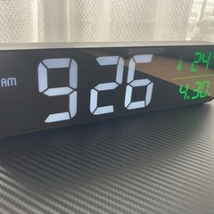 LED大画面表示　デジタル時計　時間・温度・カレンダー表示　アラ...