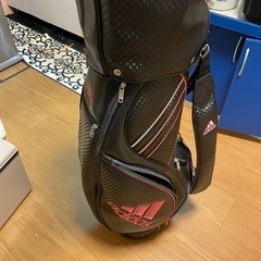 adidas  ゴルフバッグ　黒×ピンク
