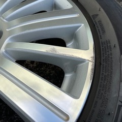 H430-1)215/60R17+エクストレイル オーテック17インチアルミ中古4本セット！6.5J-17+45