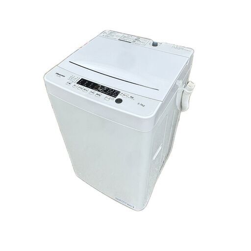 A5328 配達＆設置可能‼ ハイセンス Hisense 2021年製 全自動洗濯機 洗濯機 5.5㎏ 生活家電 一人暮らし