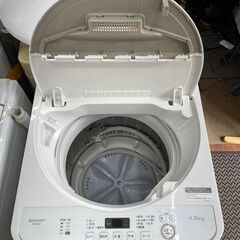 洗濯機 No.12895 SHARP 2020年製 4.5kg ES-GE4D 【リサイクルショップ 