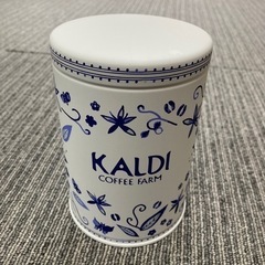 【ネット決済】KALDI ★ オリジナルキャニスター缶　陶器柄