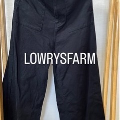 LOWRYSFARM ワイドパンツ ブラック