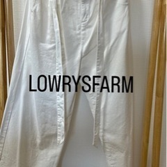 LOWRYSFARM ワイドパンツ ホワイト