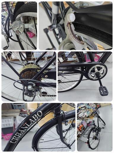 J325★サビ使用感★軽快自転車★URBAN LABO★LEDダイナモ★6段★27インチ