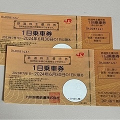 JR九州　株主優待券　２枚チケット 新幹線/鉄道切符