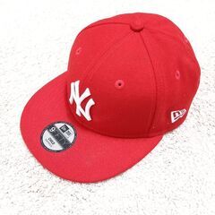 【キッズキャップ①】フリーサイズ／NEW ERA／NY・レッド／...