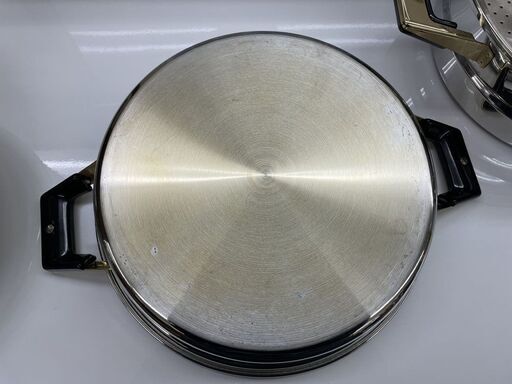 Tupperware Rainbow Cooker 両手鍋＋蒸し器 直径約30cm ステンレス