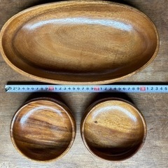 木製サラダボウルセット 大①小⑤ フォーク⑤ (最終価格🙇‍♀️)