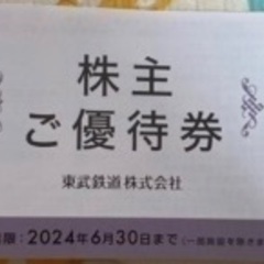 東武鉄道株主優待券一冊