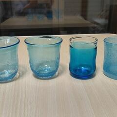 🥤𓈒𓂂𓏸青いグラス 