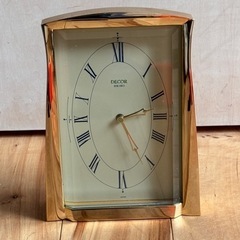 SEIKO セイコー DECOR  ゴールド　金色　置時計