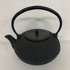 【南部鉄器】 鉄瓶 アンティーク 茶道具 南部鉄瓶 N0006