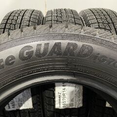 新品 YOKOHAMA ice GUARD iG70 165/70R14 81Q 14インチ スタッドレス 4本 21年製 ヴィッツ ソリオ ブーン パッソ等　(MTP184)クレジットカード QRコード決済可能