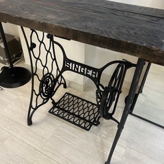 ミシン台　アンティーク　ヴィンテージ　SINGER アメリカ　インテリア