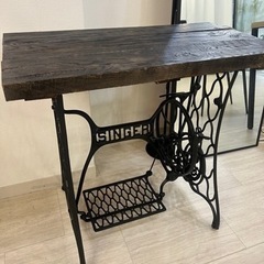 ミシン台　アンティーク　ヴィンテージ　SINGER アメリカ　インテリア