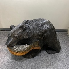 置物 木彫り 熊 クマ 北海道 木彫りの熊 民芸品 オブジェ イ...
