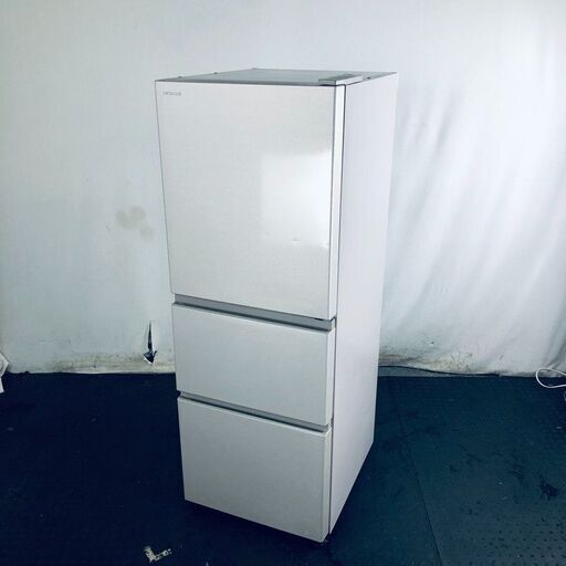 ID:rg218720 【自社配送エリア内限定】日立 HITACHI 冷蔵庫 ファミリー 中古 2020年製 3ドア 265L ベージュ ファン式 右開き R-27KV-1  【リユース品：状態B】【送料無料】【設置費用無料】