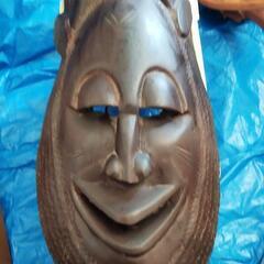 魔除け 木製お面