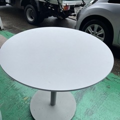 　丸テーブル　ホワイト