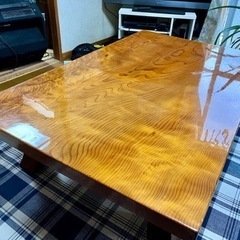 欅　ケヤキ　テーブル　座卓　