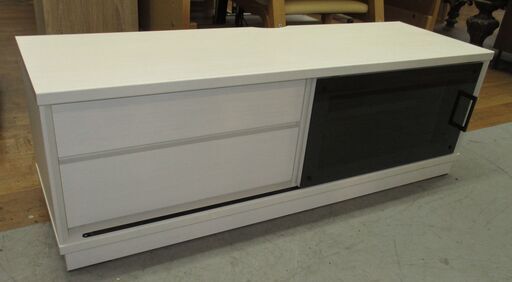 R406 NITORI 幅120 ローボード(ジョアン2 120LB WW) テレビ台 幅120cm Used