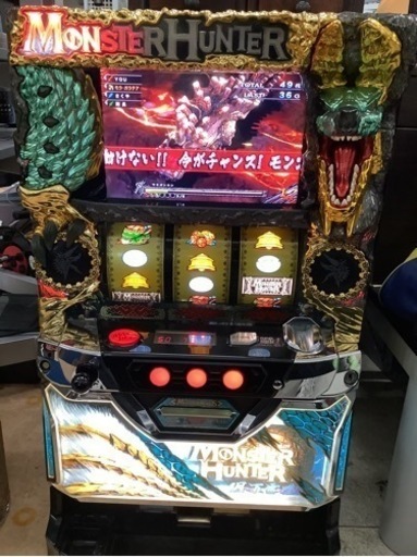 スロット(コイン不要機)　モンスターハンター 月下雷鳴ZX リサイクルショップ宮崎屋　佐土原店　24.7.23F