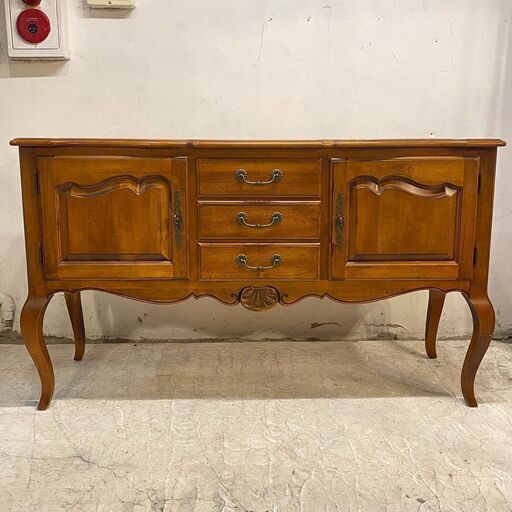 ◆送料無料・設置無料有り◆イーセンアーレン サイドボード メイドインアメリカ Ethan Allen Country French Birch Provence Sideboard 高級家具