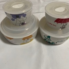 美品❣️ムーミン　陶器　タッパー　4個セット