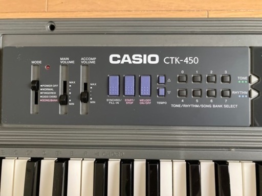 美品】CASIO 電子キーボード 電子ピアノ CTK-450 動作品 取扱説明書 AC ...
