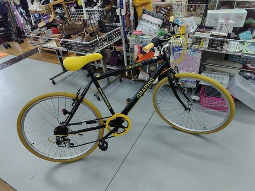 J065★使用感有り★クロスバイク★GRAPHIS★6段 J065☆使用感有り☆クロスバイク☆GRAPHIS☆6段