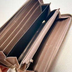 GUCCI グッチ　ピンクゴールド　エナメル　長財布　ハート