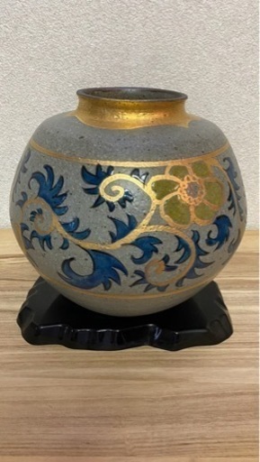 九谷焼　彩光　花器　花瓶　壺