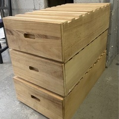 【3】木製 ケース 家具 収納家具 キャビネット 0501-85