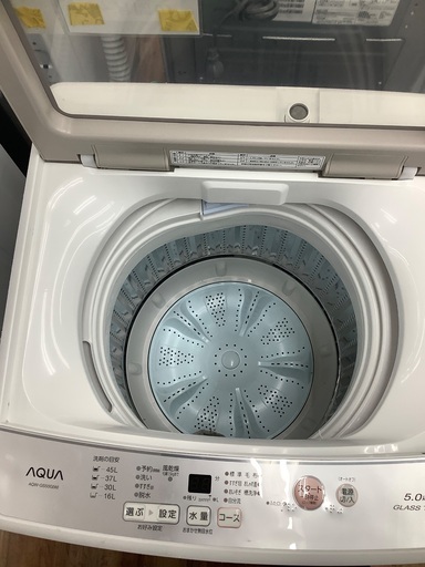 アクア  洗濯機 AQW-GS50G　中古品　 5.0㎏ 2018年 アクア 洗濯機 AQW-GS50G 中古品 5.0㎏ 2018年