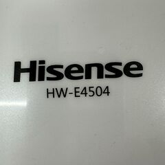 ジモティ来店特価!!　洗濯機　ハイセンス　HW-E4504　2021　　J-0510