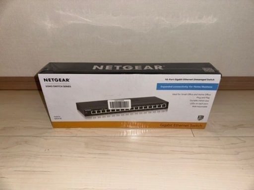 ①【新品未開封】 ⭐︎NETGEAR  GS316-100JPS⭐︎ GS316 ギガビット16ポートLayer2アンマネージ・スイッチ\n