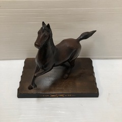 昭和レトロ　当時物　ヴィンテージ馬の置き物　金属工芸 古美術 工芸品