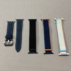 Apple Watch ベルト４本 ◇革ベルト ナイロンベルト ...
