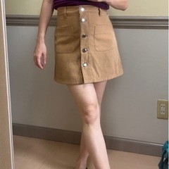 スカート　茶色スカート