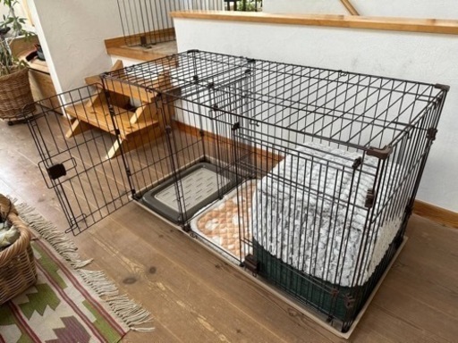 犬,猫飼育7点セット【ケージ,ハウス,クッション,毛布マット,トイレ,ペットキャリー,小さい縄のおもちゃ】