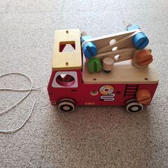 おもちゃ パズル 木製玩具 アクティブ消防車